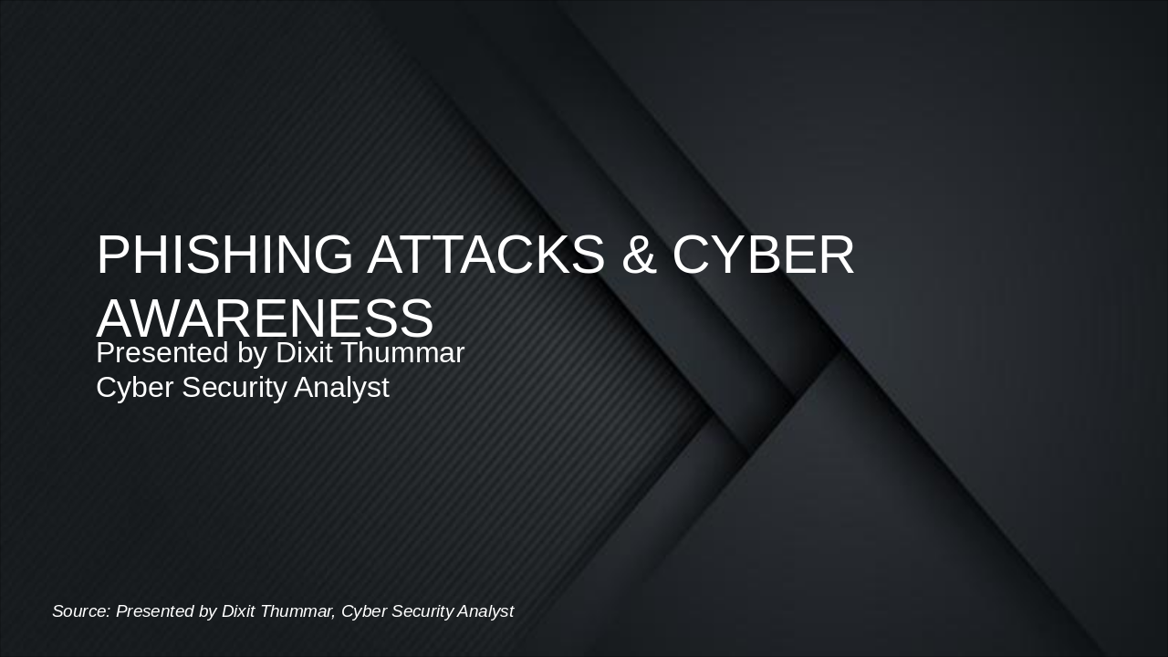 Phishing Attacks & Cyber Awareness