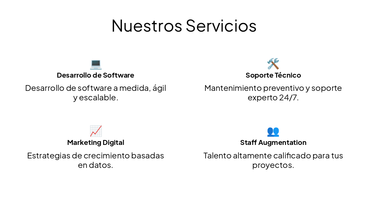 Slide 4 - Nuestros Servicios