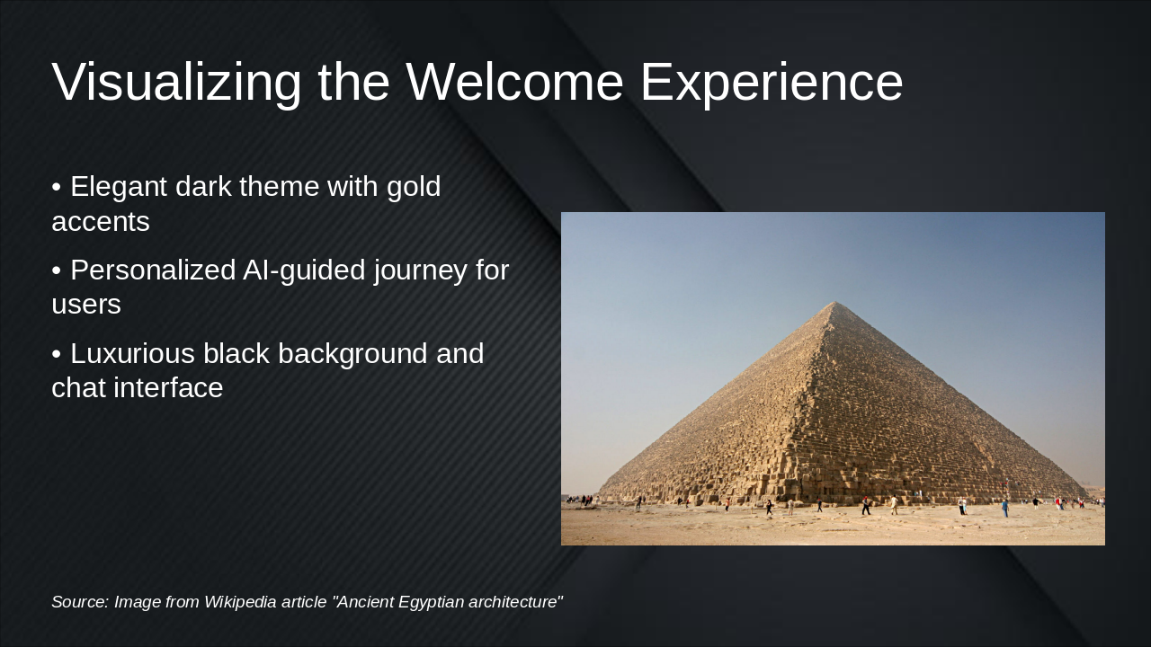 Slide 4 - Visualizing the Welcome Experience