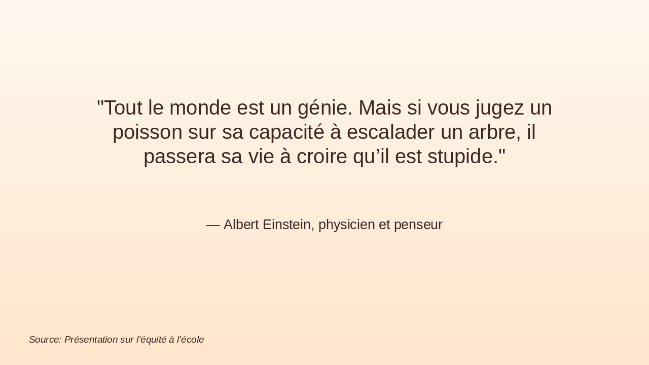 Slide 4 - Illustration et citation d’Einstein