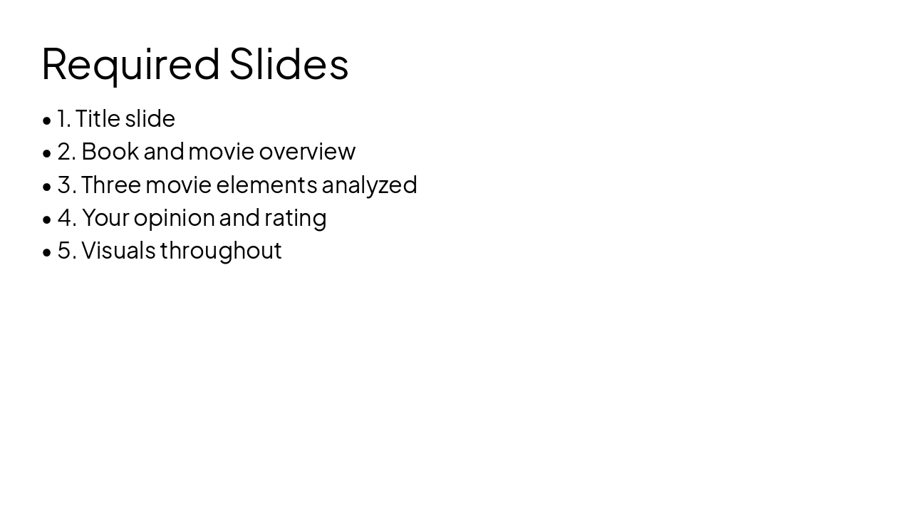 Slide 9 - Required Slides