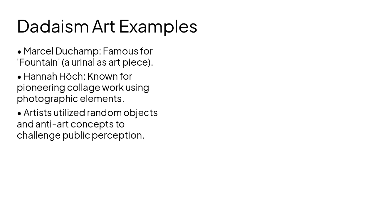 Slide 5 - Dadaism Art Examples