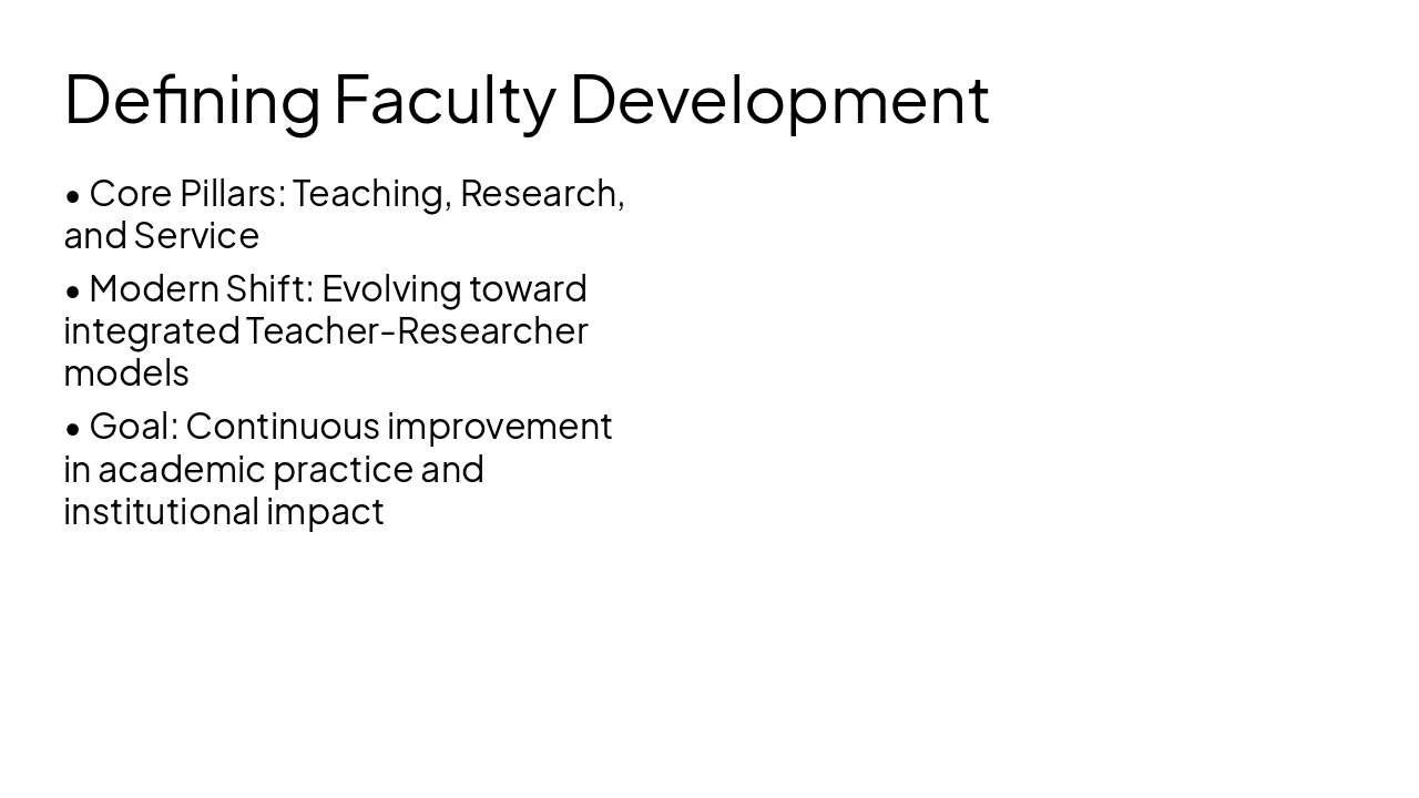 Slide 1 - Defining Faculty Development