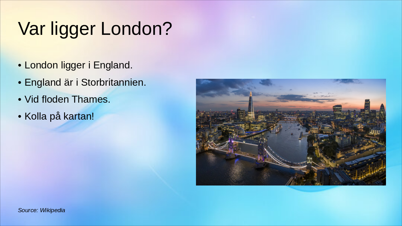 Slide 2 - Var ligger London?