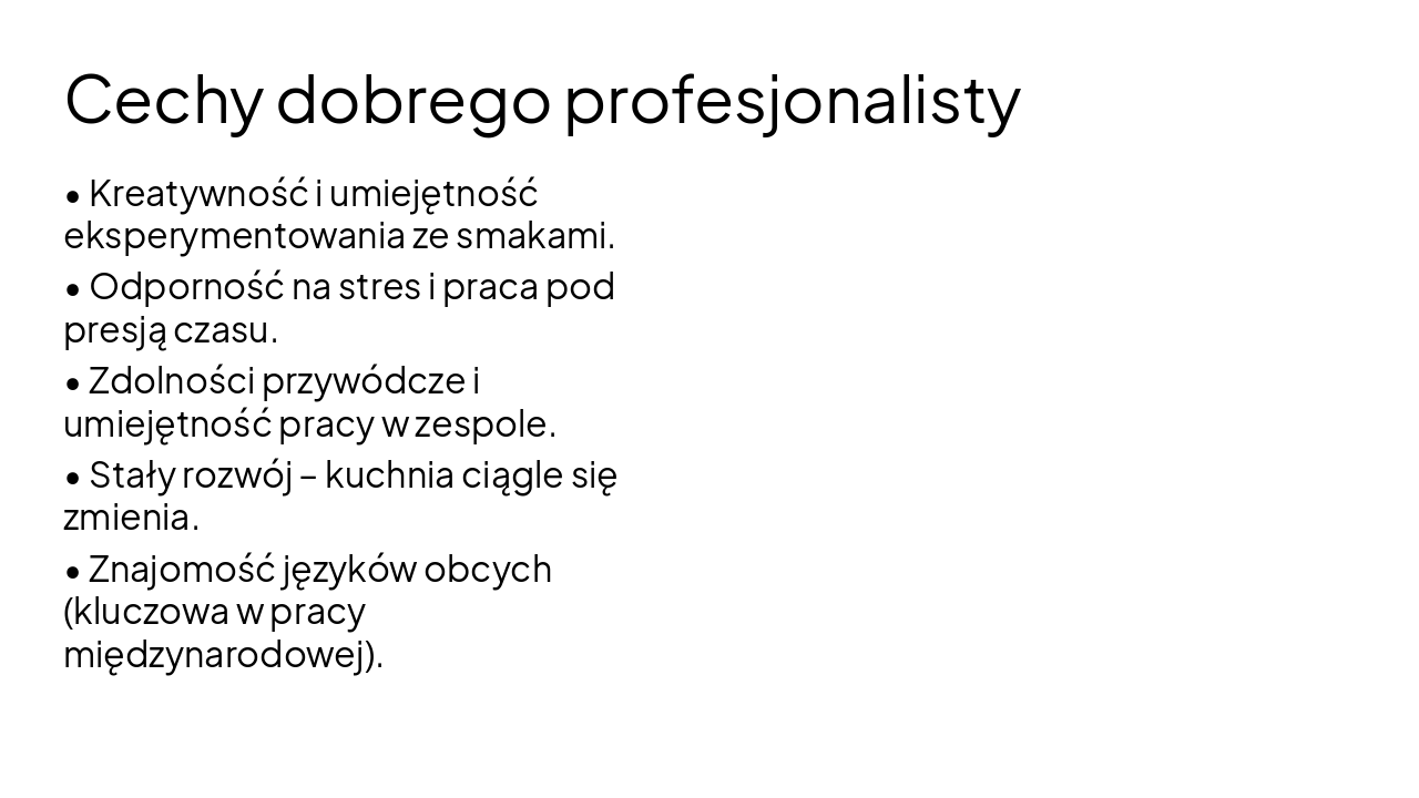 Slide 8 - Cechy dobrego profesjonalisty