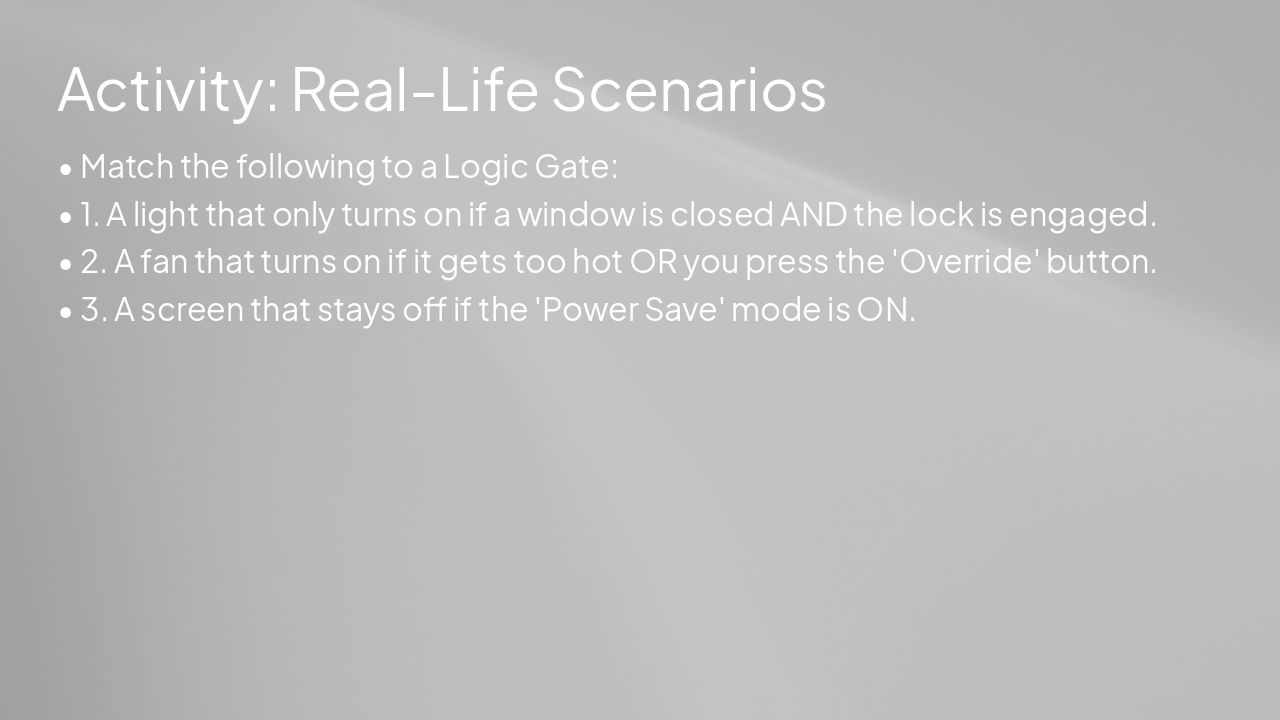 Slide 14 - Activity: Real-Life Scenarios