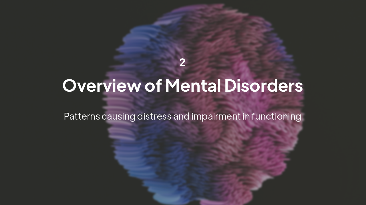 Slide 6 - Mental Disorders