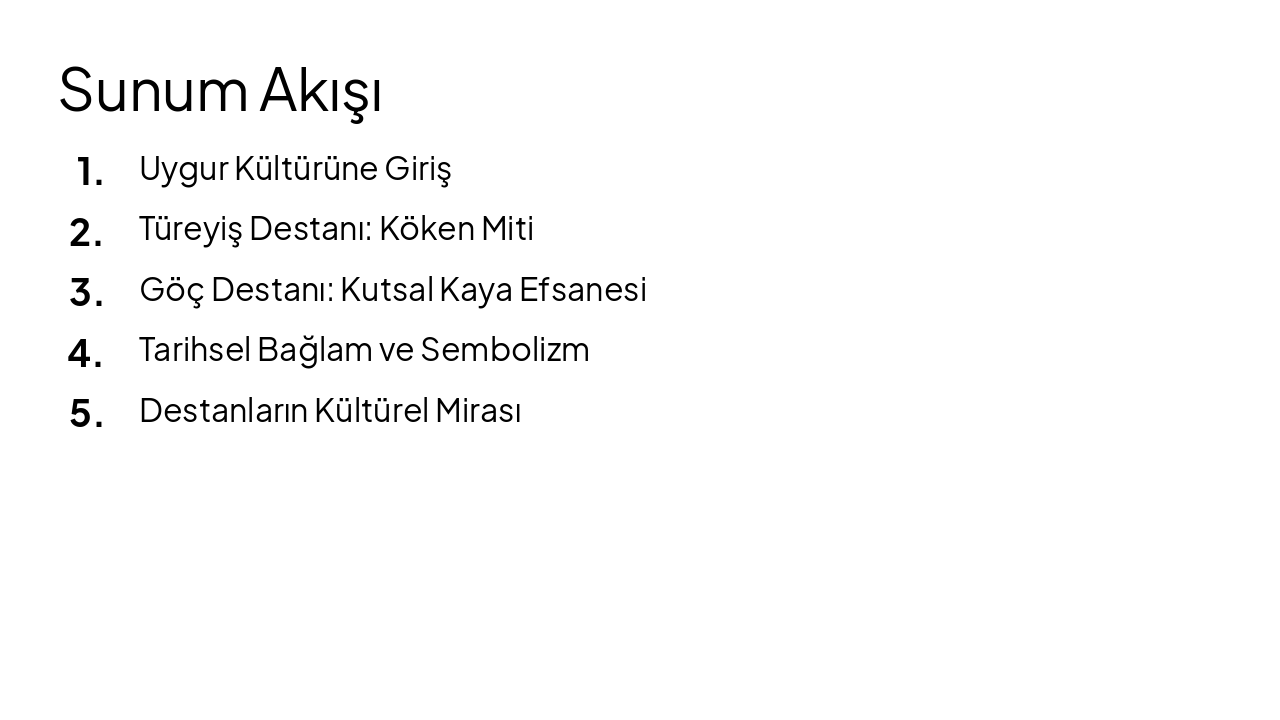 Slide 2 - Sunum Akışı