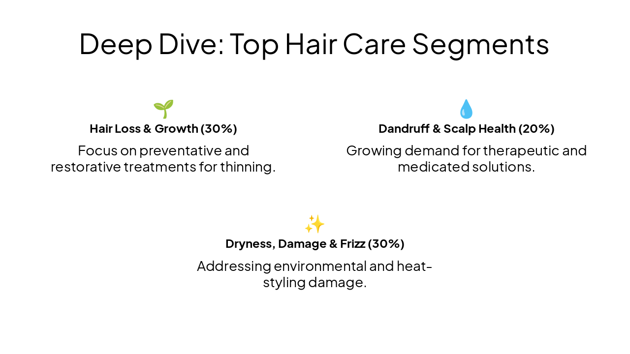 Slide 5 - Deep Dive: Top Hair Care Segments