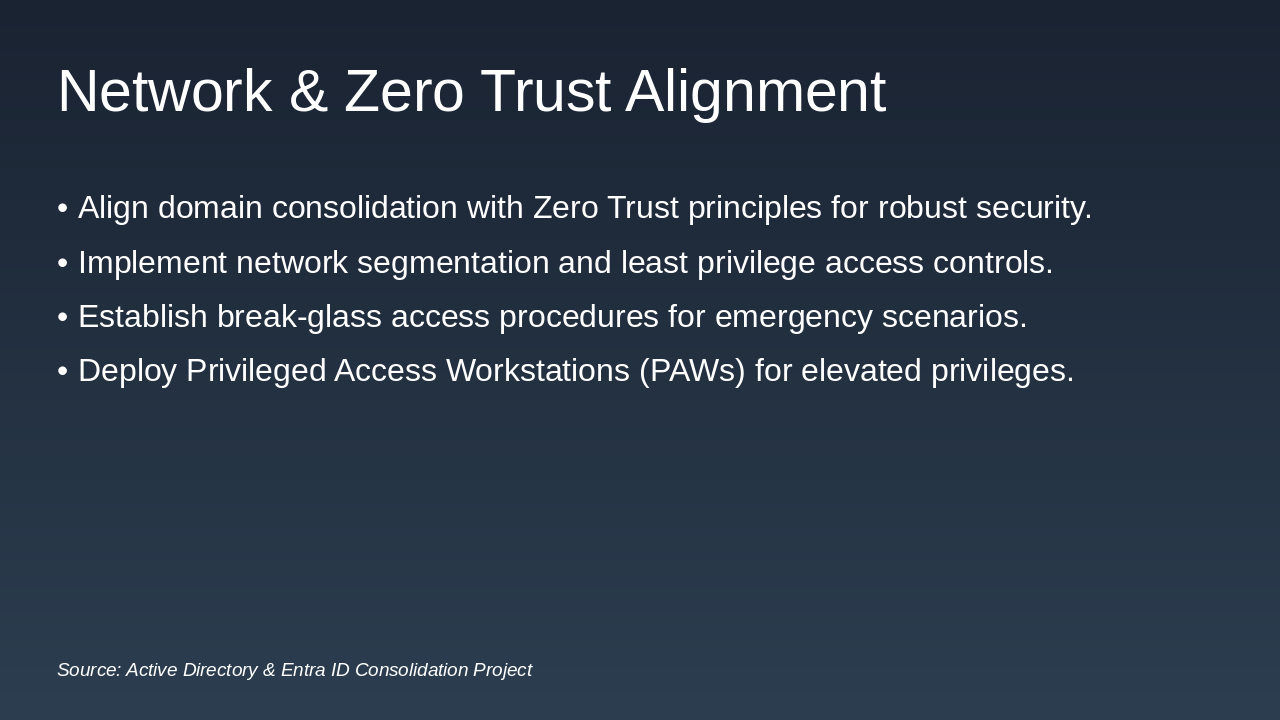 Slide 7 - Network & Zero Trust Alignment