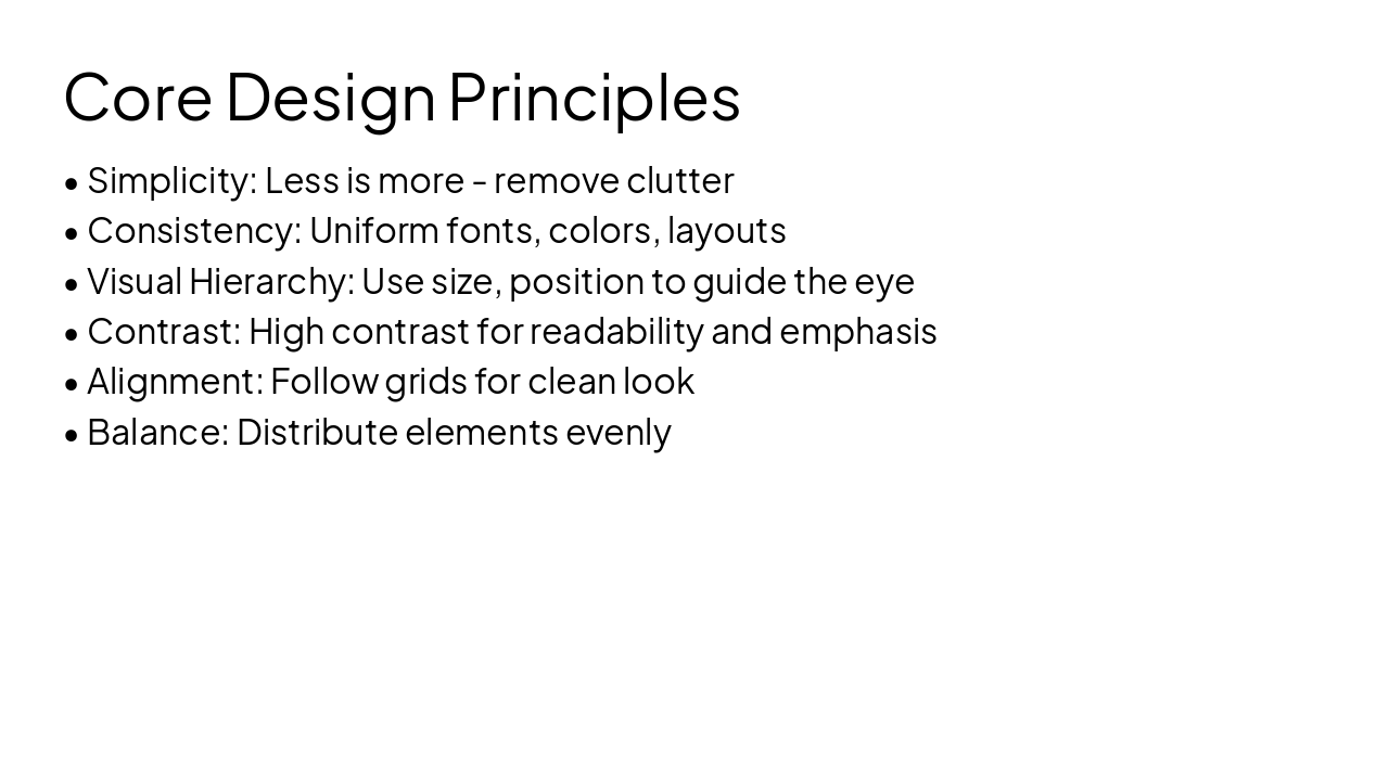 Slide 4 - Core Design Principles