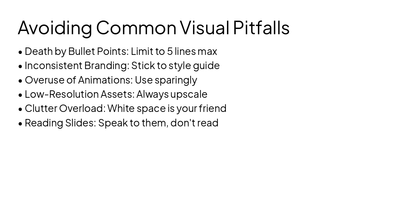 Slide 8 - Avoiding Common Visual Pitfalls