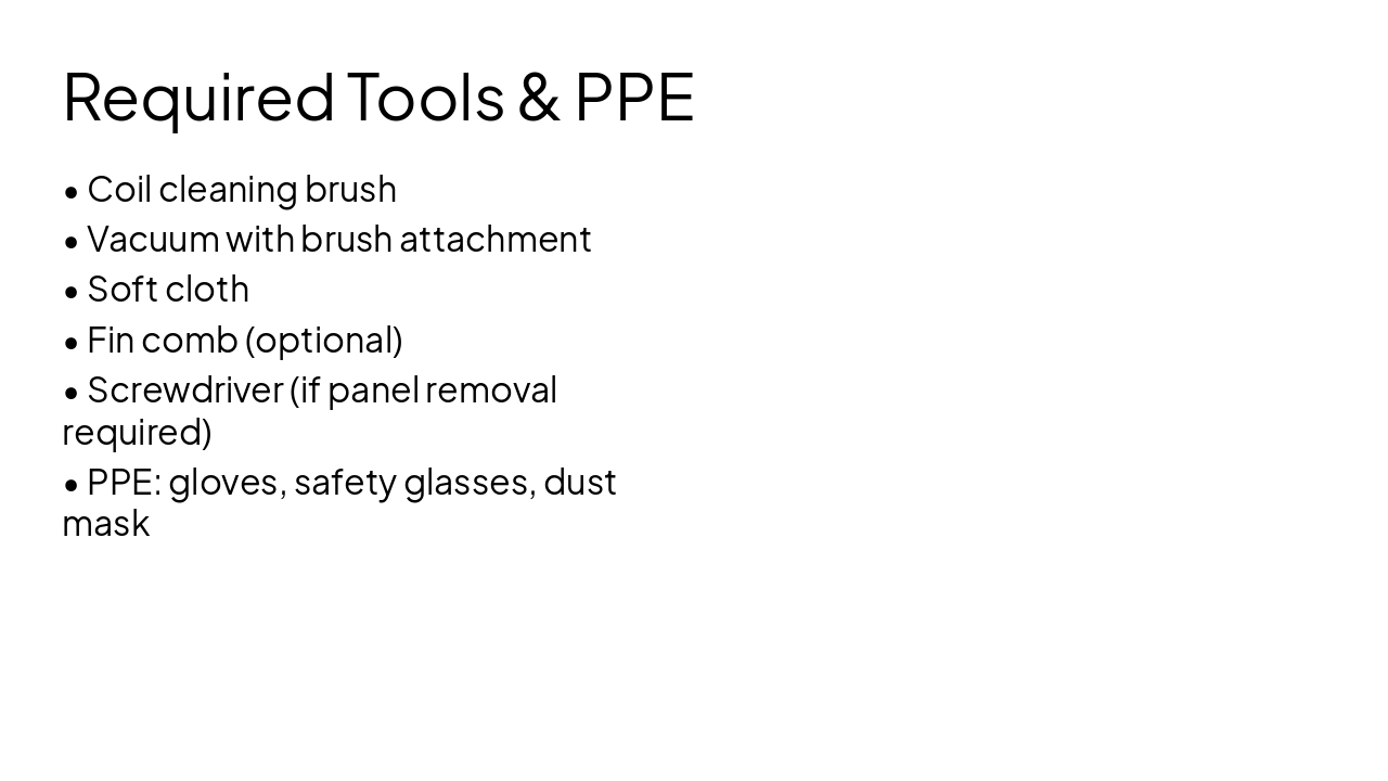 Slide 4 - Required Tools & PPE