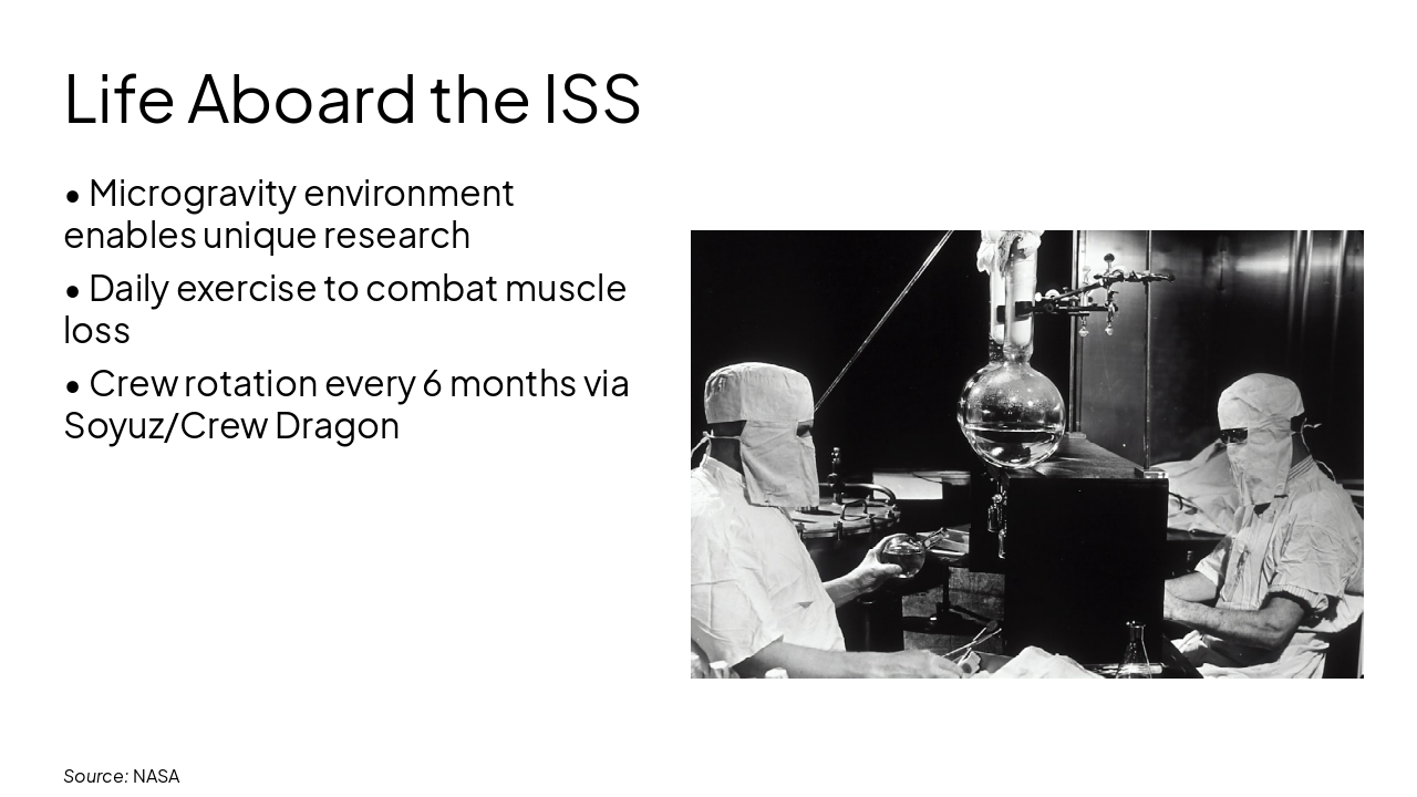 Slide 8 - Life Aboard the ISS