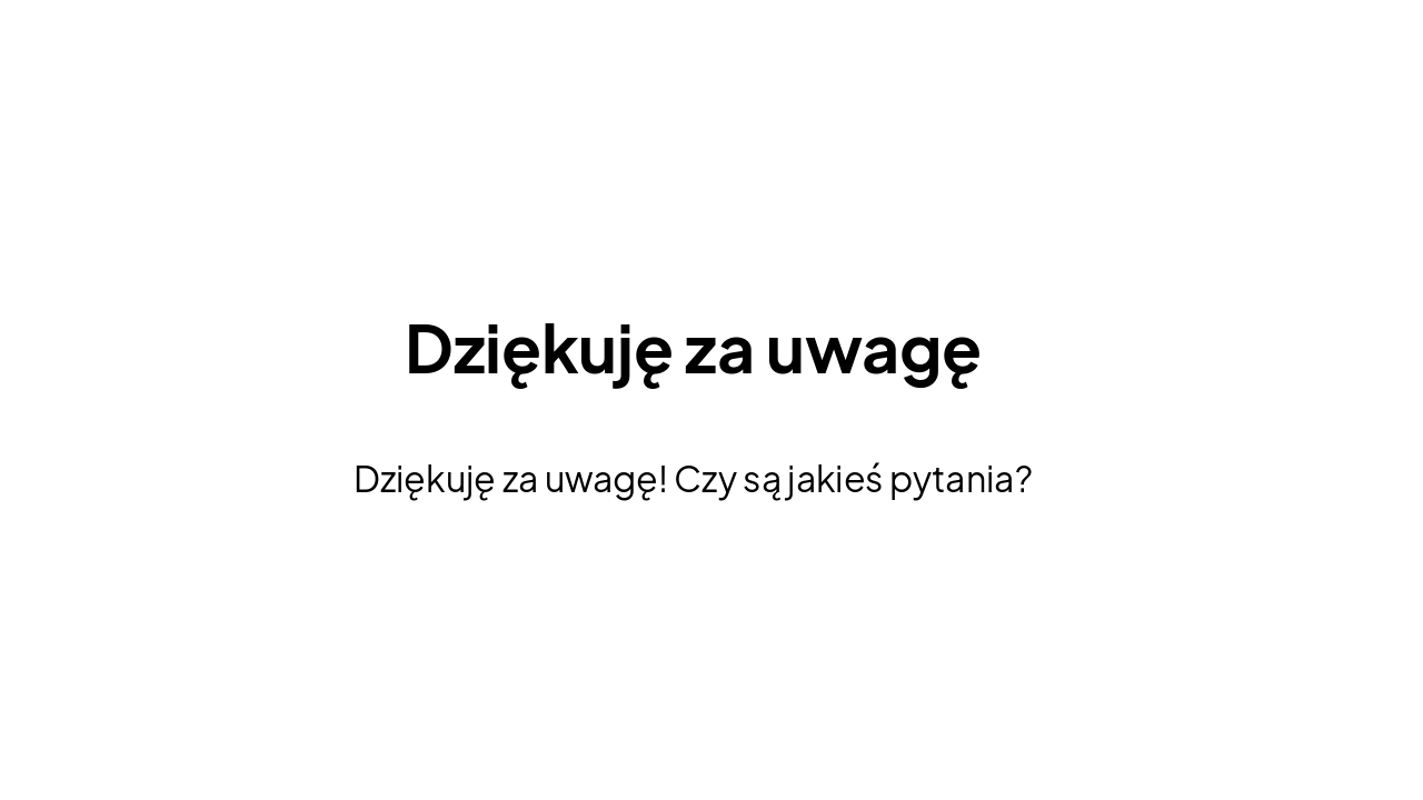 Slide 20 - Zakończenie