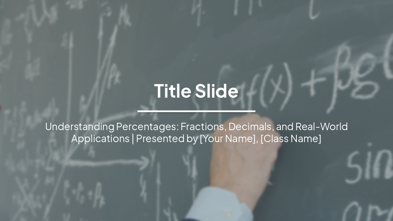 Slide 1 - Title Slide